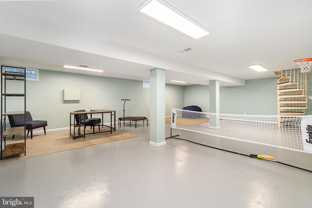 114 Brookside Ave, Hershey, PA 17033 - finished basement featuring baseboards and stairs