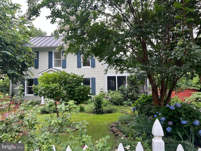 1012 Grant St, Herndon, VA 20170 - view of front of home with a standing seam roof and a metal roof