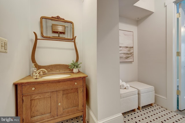 1012 Grant St, Herndon, VA 20170 - bathroom featuring vanity and tile patterned flooring
