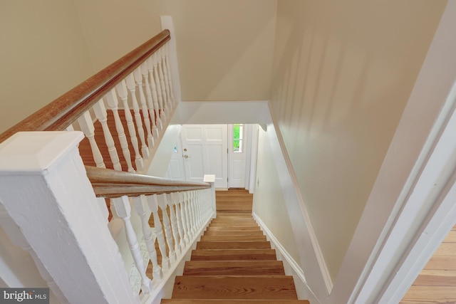 1012 Grant St, Herndon, VA 20170 - staircase with wood finished floors