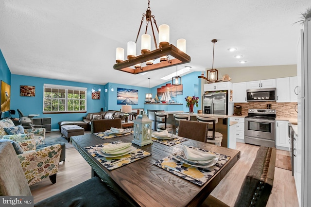 47 Sheridan Rd, Arnold, MD 21012 - dining space featuring light wood-style floors and lofted ceiling