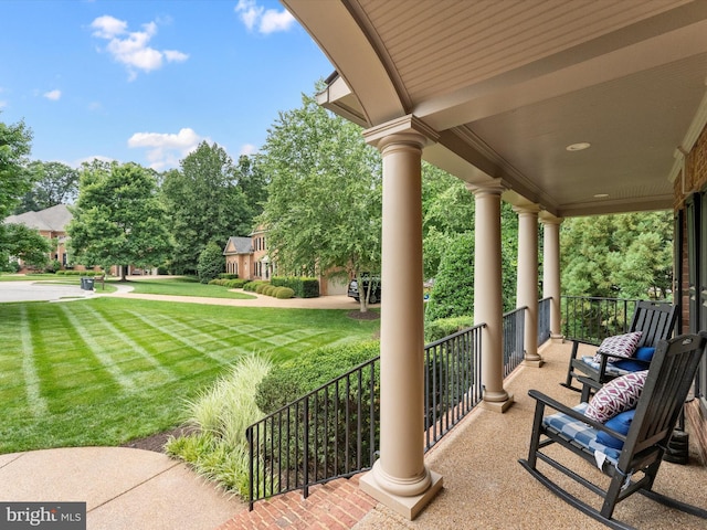 13412 Ellerton Ct, Midlothian, VA 23113 - porch with a lawn