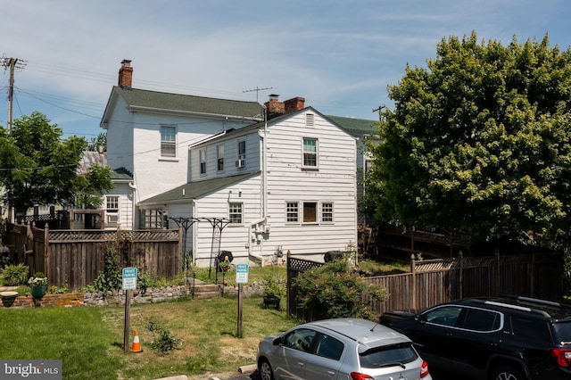 5378 Main St, Stephens City, VA 22655 - back of property featuring a chimney