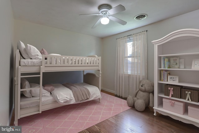 616 S 6th St, Lebanon, PA 17042 - bedroom with wood finished floors and ceiling fan