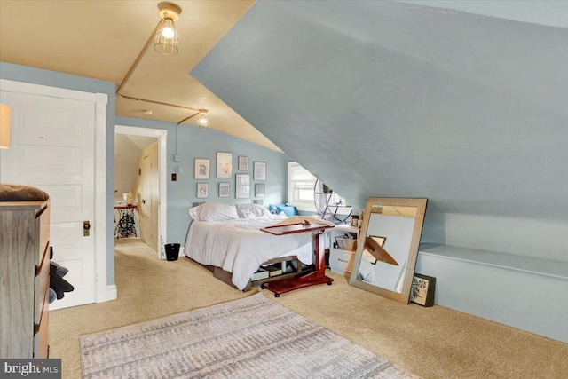 643 Penn, West Reading, PA 19611 - carpeted bedroom featuring lofted ceiling