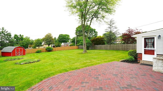 760 Sweetbriar Dr, Warminster, PA 18974 - fenced backyard with a patio and a storage unit