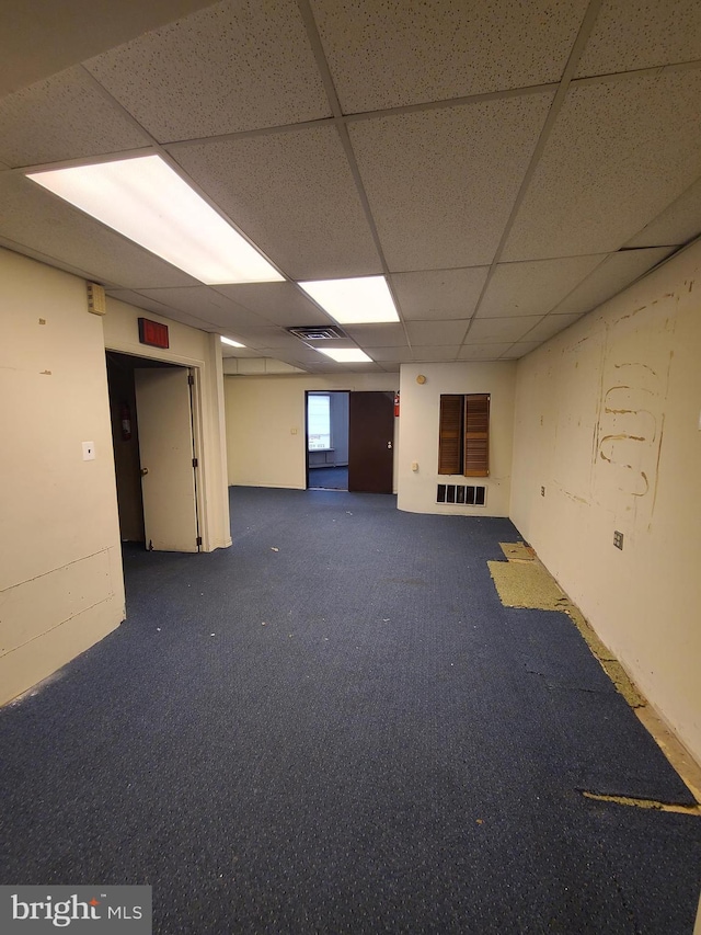 220 York Rd, Jenkintown, PA 19046 - basement with a drop ceiling and carpet flooring