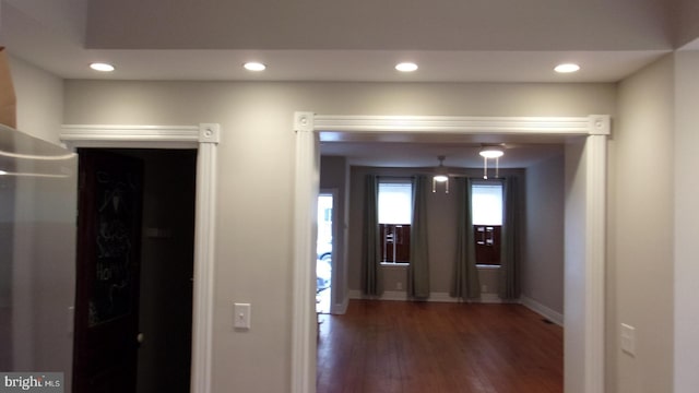 139 N 11th St, Allentown, PA 18102 - hallway featuring recessed lighting and wood finished floors
