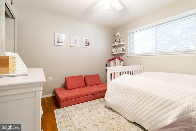 4715 Courtland St, Camp Hill, PA 17011 - bedroom with wood finished floors and a ceiling fan