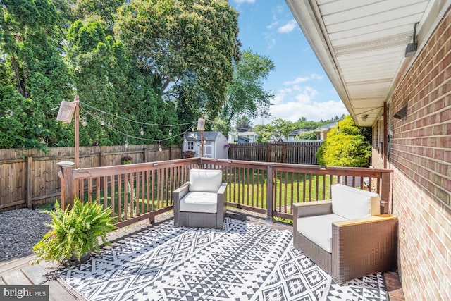 4715 Courtland St, Camp Hill, PA 17011 - deck with a storage shed and a fenced backyard