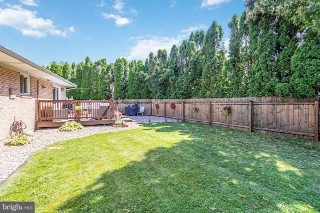 4715 Courtland St, Camp Hill, PA 17011 - fenced backyard featuring a deck