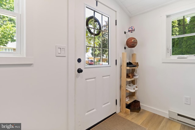 4715 Courtland St, Camp Hill, PA 17011 - entrance foyer featuring a baseboard radiator and light wood-type flooring