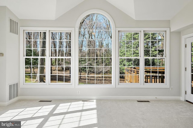 1050 Northfalls Ct, Great Falls, VA 22066 - unfurnished sunroom with vaulted ceiling