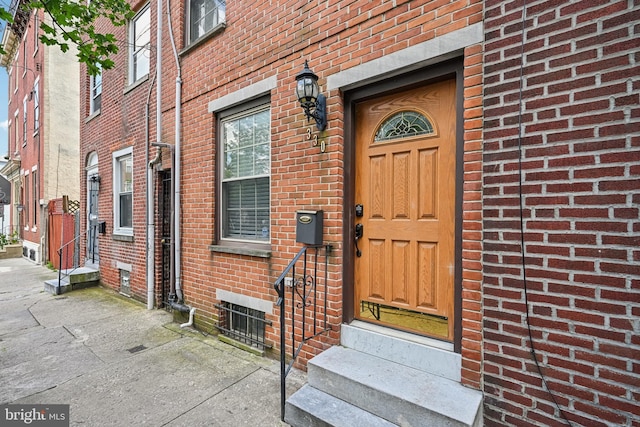 330 W George St, Philadelphia, PA 19123 - doorway to property with brick siding
