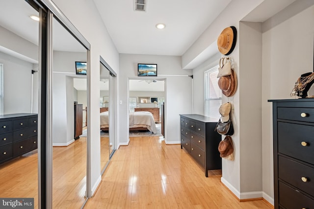 330 W George St, Philadelphia, PA 19123 - corridor with light wood-type flooring and recessed lighting