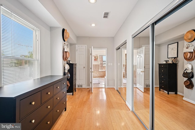 330 W George St, Philadelphia, PA 19123 - corridor with light wood-type flooring and recessed lighting