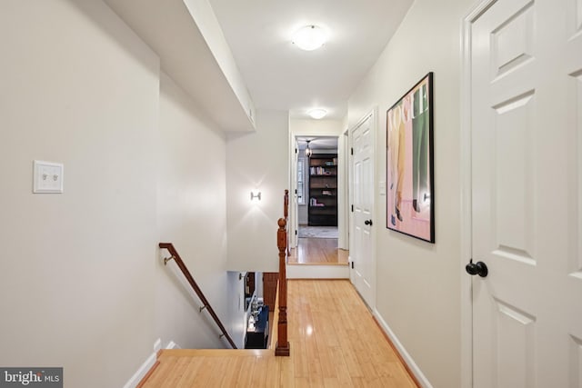 330 W George St, Philadelphia, PA 19123 - corridor with an upstairs landing and light wood finished floors