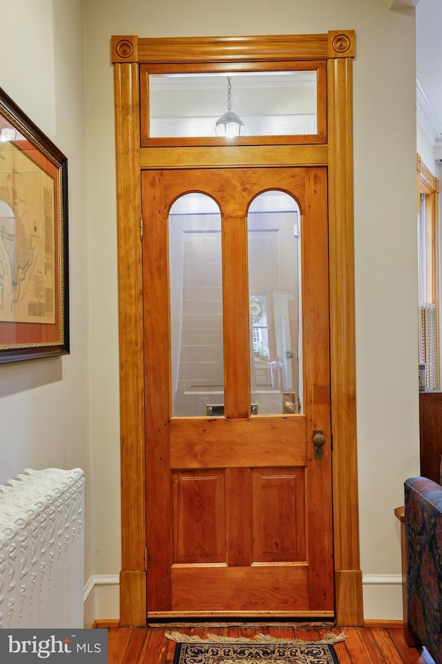637 Constitution Ave NE, Washington, DC 20002 - foyer with wood finished floors and baseboards
