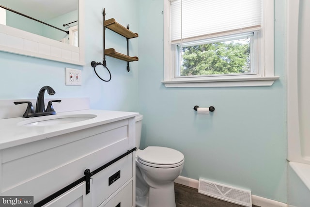 663 Newberry Rd, Middletown, PA 17057 - bathroom with vanity and wood finished floors