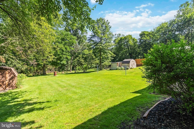 663 Newberry Rd, Middletown, PA 17057 - view of grassy yard featuring a storage unit