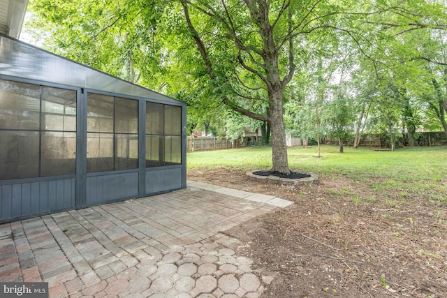 10311 Poe Dr, Manassas, VA 20110 - fenced backyard featuring a patio