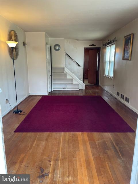 6813 10th Ave, Takoma Park, MD 20912 - foyer with stairway and wood finished floors