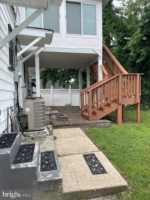 6813 10th Ave, Takoma Park, MD 20912 - view of patio / terrace featuring stairway
