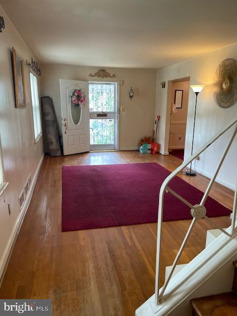 6813 10th Ave, Takoma Park, MD 20912 - foyer featuring wood finished floors and stairs