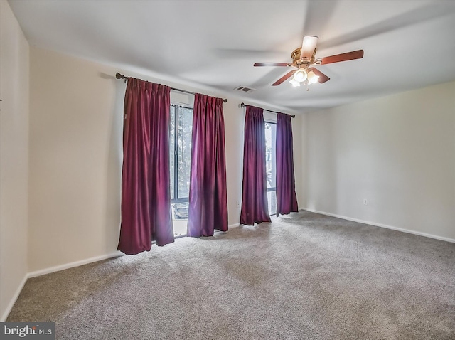 1042 Brinker Dr, Hagerstown, MD 21740 - carpeted spare room featuring ceiling fan and baseboards