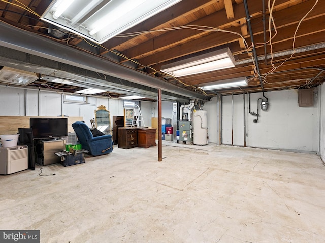 2505 Yellowstone Rd, Cinnaminson, NJ 08077 - unfinished basement with water heater and heating unit
