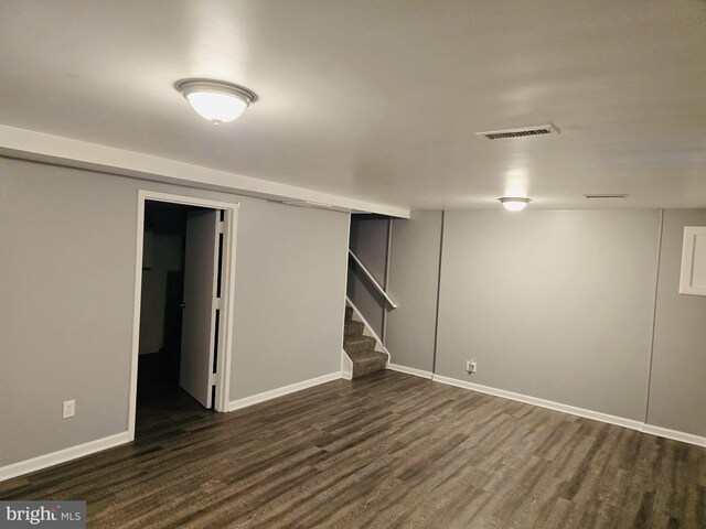 9090 Moonshine Holw Unit C, Laurel, MD 20723 - finished basement featuring dark wood finished floors and stairs