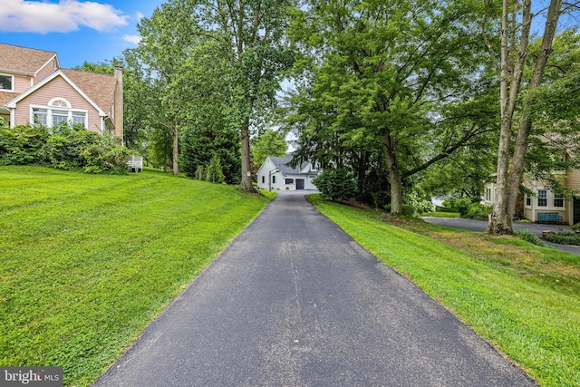 9 W Shore Ct, Landenberg, PA 19350 - view of front of house featuring a chimney and a front lawn