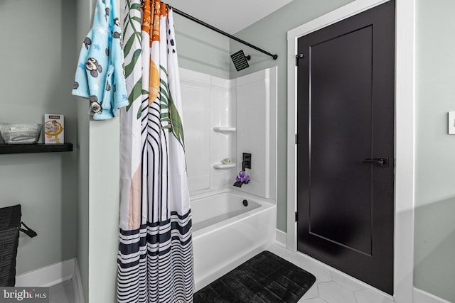 9 W Shore Ct, Landenberg, PA 19350 - full bath with shower / bath combo and tile patterned floors