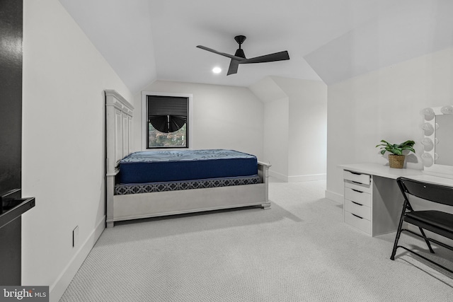 9 W Shore Ct, Landenberg, PA 19350 - bedroom featuring vaulted ceiling, carpet, and ceiling fan