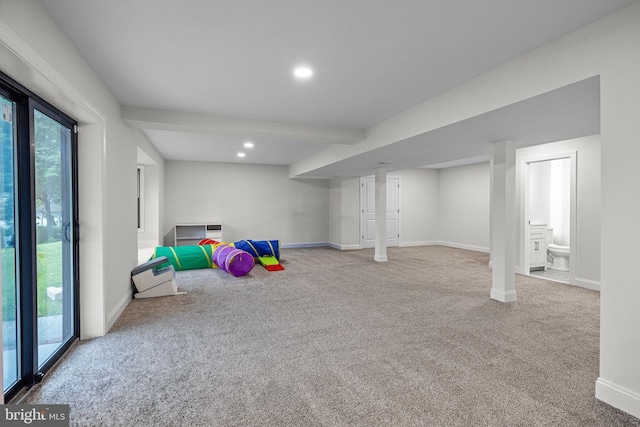 9 W Shore Ct, Landenberg, PA 19350 - rec room with carpet floors and recessed lighting