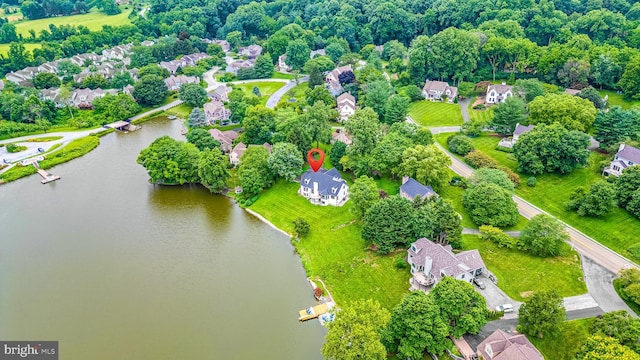 9 W Shore Ct, Landenberg, PA 19350 - aerial view of residential area featuring a nearby body of water