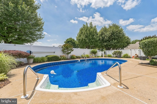 2404 Elfreths Aly, Bensalem, PA 19020 - view of pool featuring a fenced backyard and a patio area