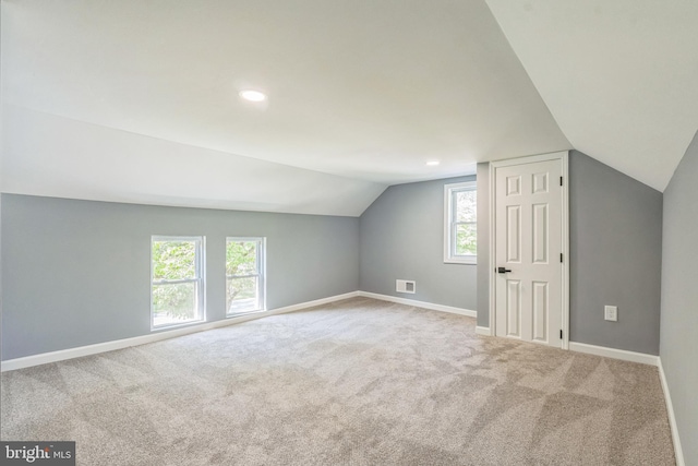 17 Sportsmans Rd, Carneys Point, NJ 08069 - bonus room with vaulted ceiling, carpet flooring, and recessed lighting