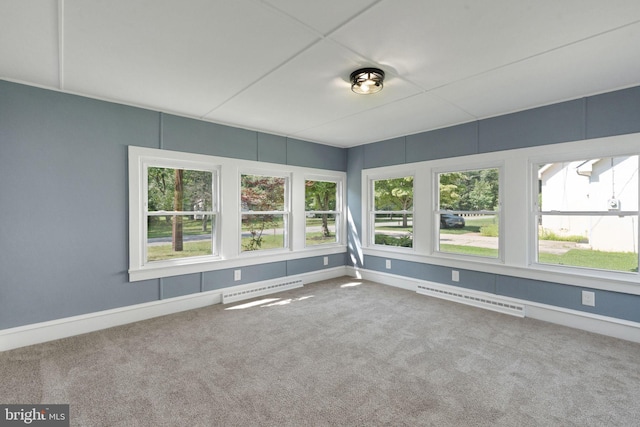 17 Sportsmans Rd, Carneys Point, NJ 08069 - unfurnished sunroom featuring healthy amount of natural light and baseboard heating
