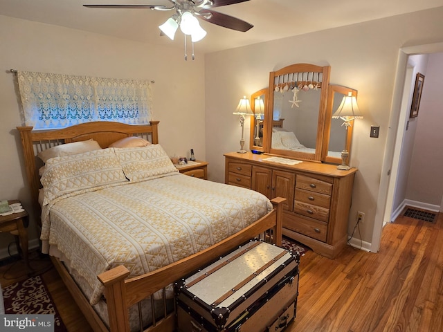 235 S Main St, Quakertown, PA 18951 - bedroom with wood finished floors and a ceiling fan