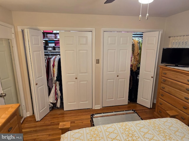 235 S Main St, Quakertown, PA 18951 - bedroom with wood finished floors and two closets