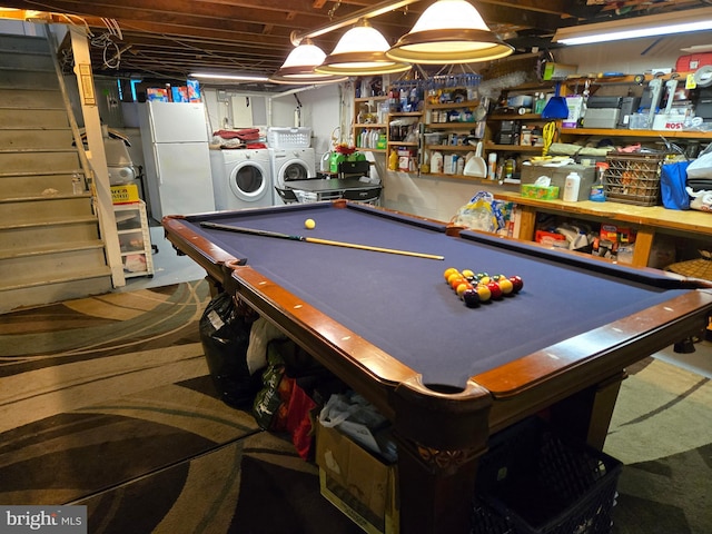 235 S Main St, Quakertown, PA 18951 - playroom featuring independent washer and dryer and billiards