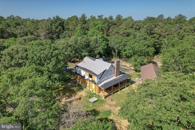 25036 Becks Ln, Georgetown, DE 19947 - view from above of property featuring a heavily wooded area