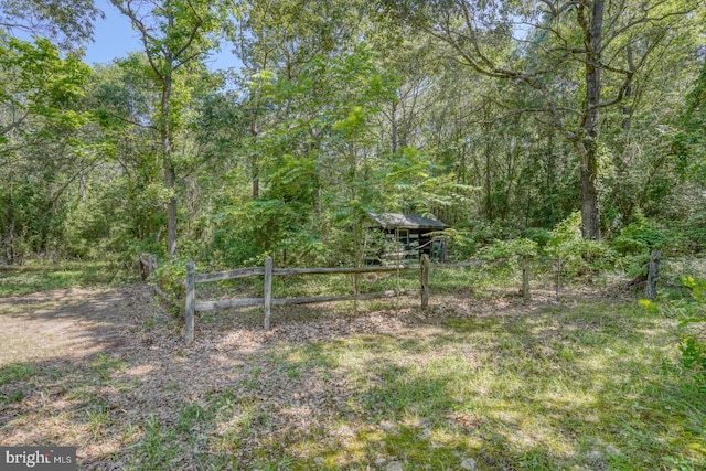 25036 Becks Ln, Georgetown, DE 19947 - view of yard featuring a forest view
