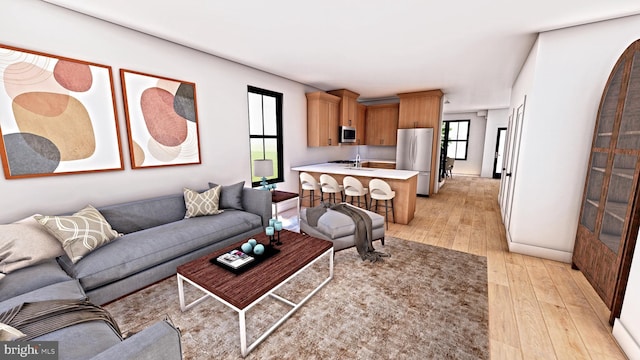235 2nd Ave Unit 2, Royersford, PA 19468 - living room featuring light wood finished floors
