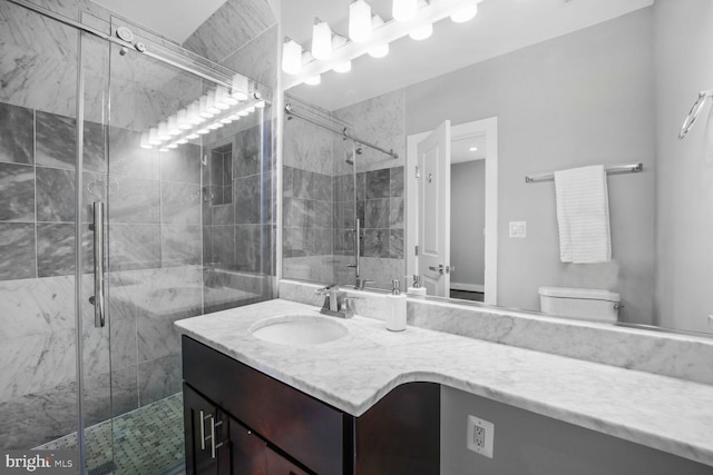 2015 Flagler Pl NW Unit 2, Washington, DC 20001 - full bathroom featuring vanity and a shower stall