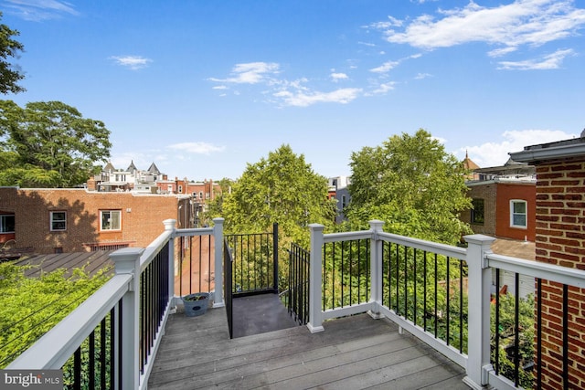 2015 Flagler Pl NW Unit 2, Washington, DC 20001 - wooden terrace with a residential view
