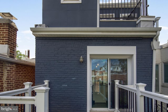 2015 Flagler Pl NW Unit 2, Washington, DC 20001 - view of exterior entry with a balcony and brick siding