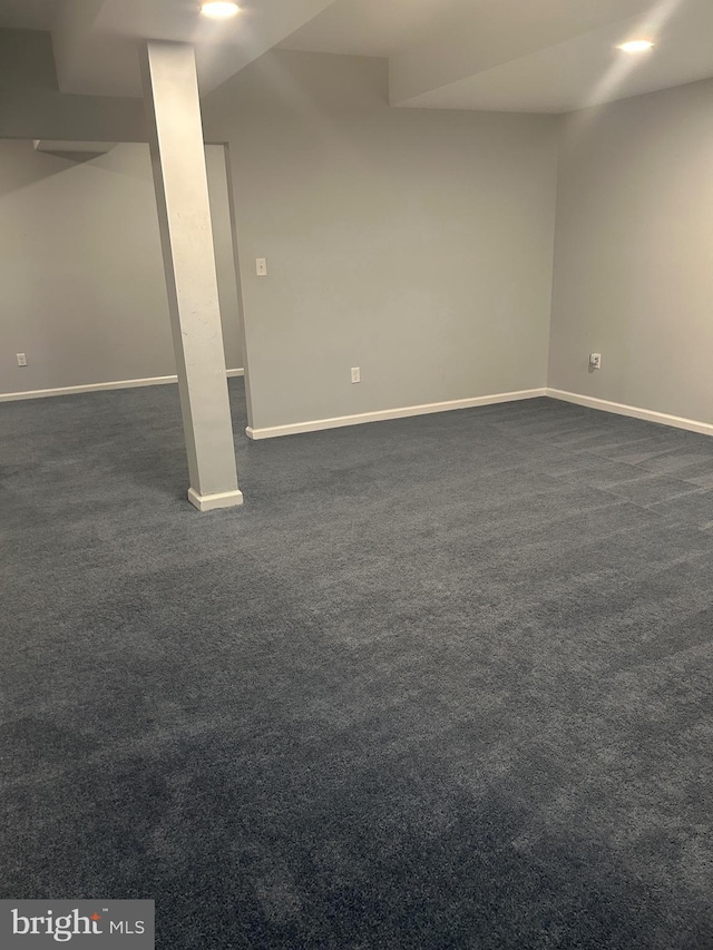 655 Morris Ave, Newfield, NJ 08344 - finished basement featuring baseboards and dark colored carpet