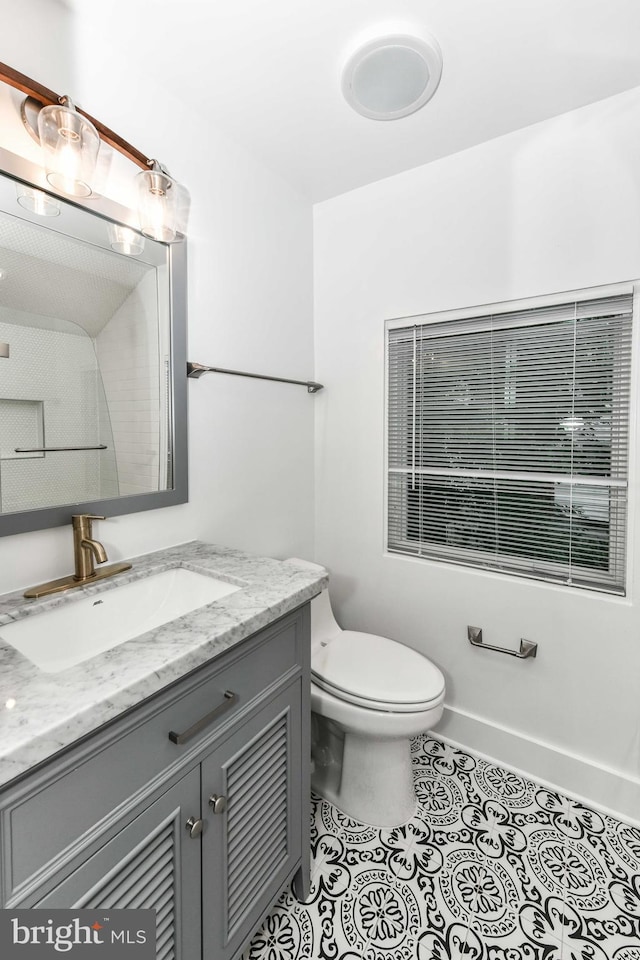 2432 S Culpeper St, Arlington, VA 22206 - bathroom with vanity and tile patterned floors